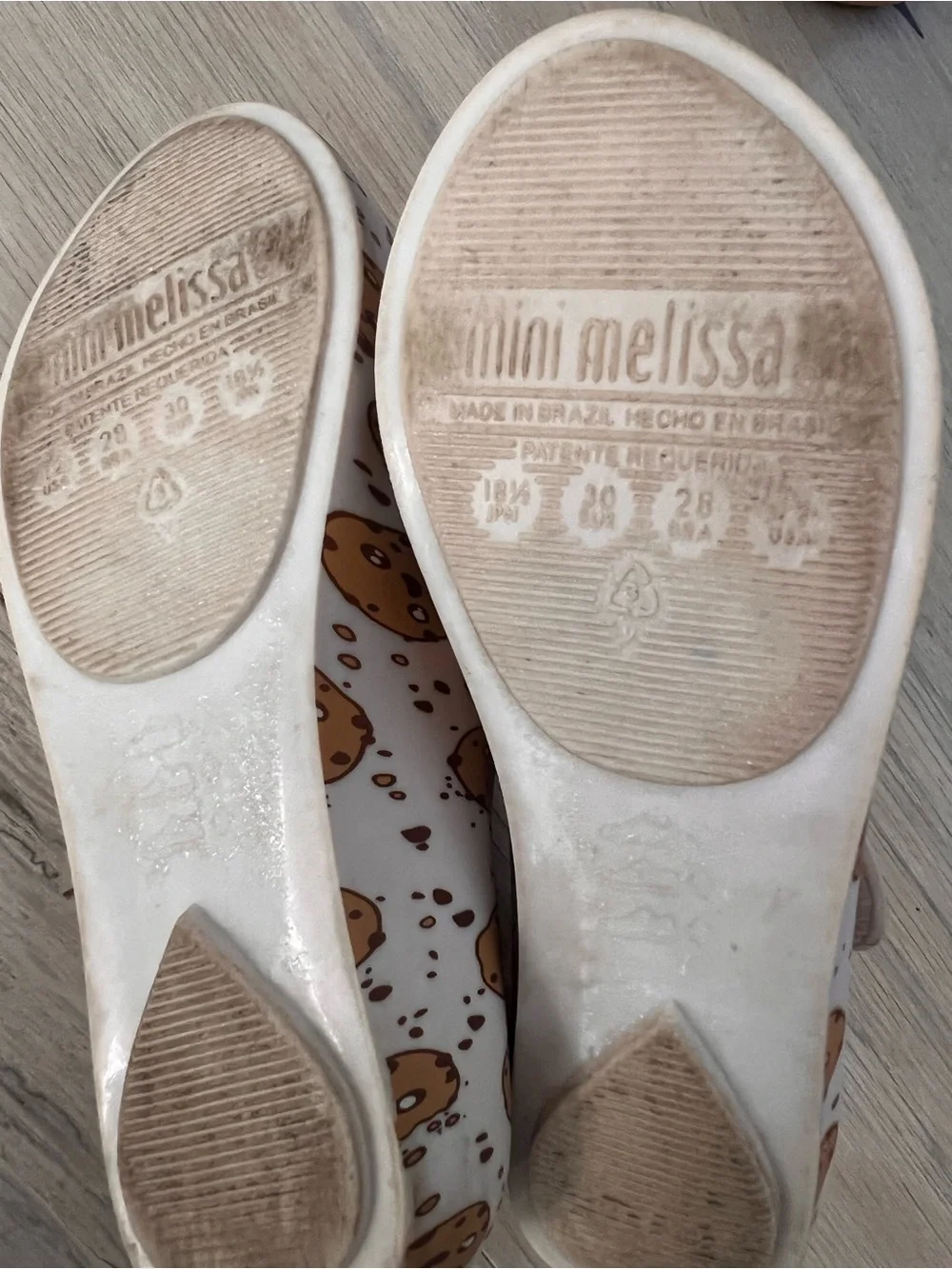 MINI MELISSA Ultragirl Candy Cookie Print Mary Jane Jelly Sandals Size 12